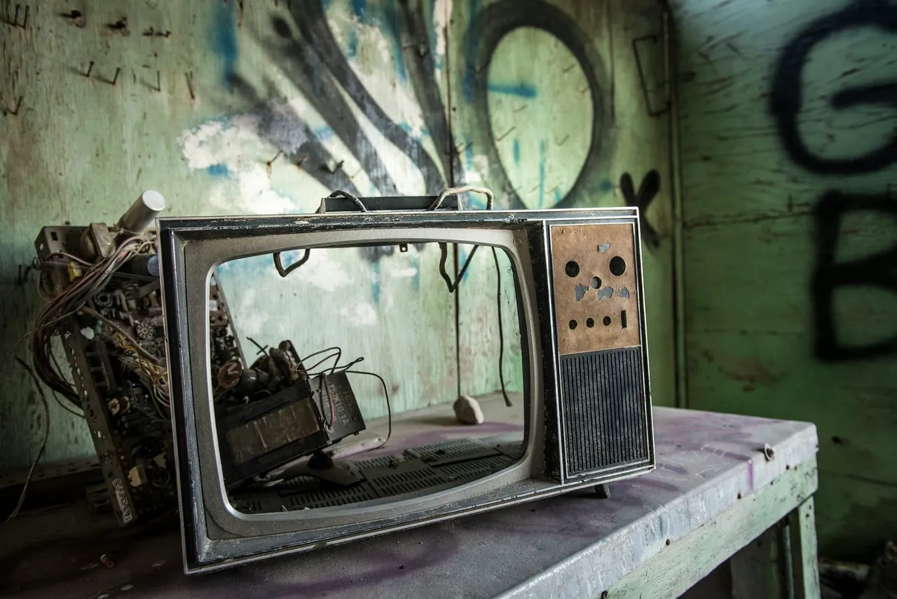 Old broken television representing outdated infrastructure nobody maintains, illustrating the hidden ROI of IOmergent cloud security hygiene.
